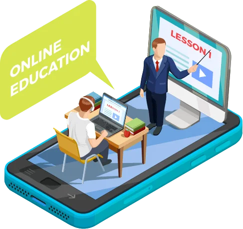 Illustration of course learning and learner access