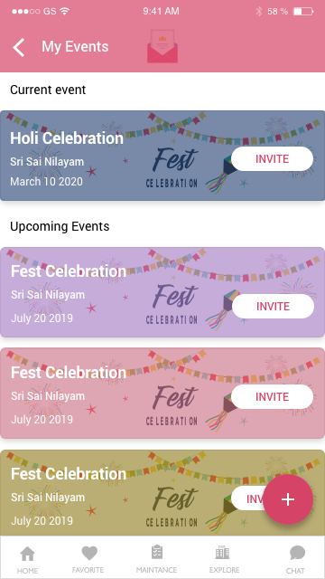 Events List