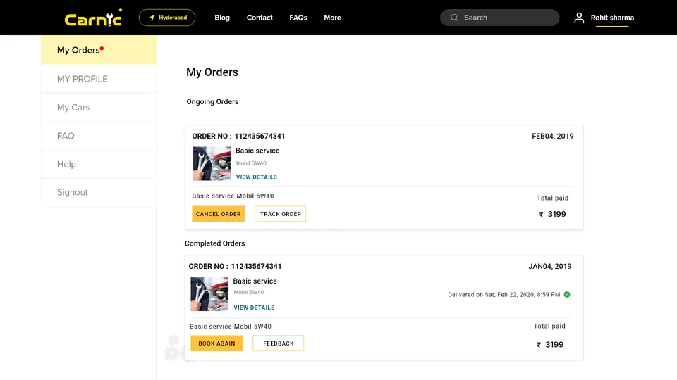 My Orders