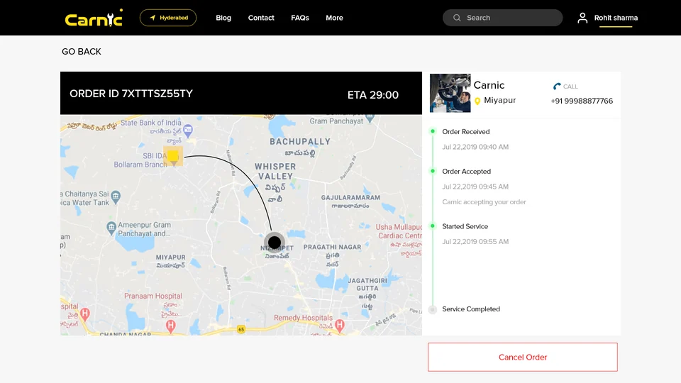 Order Tracking