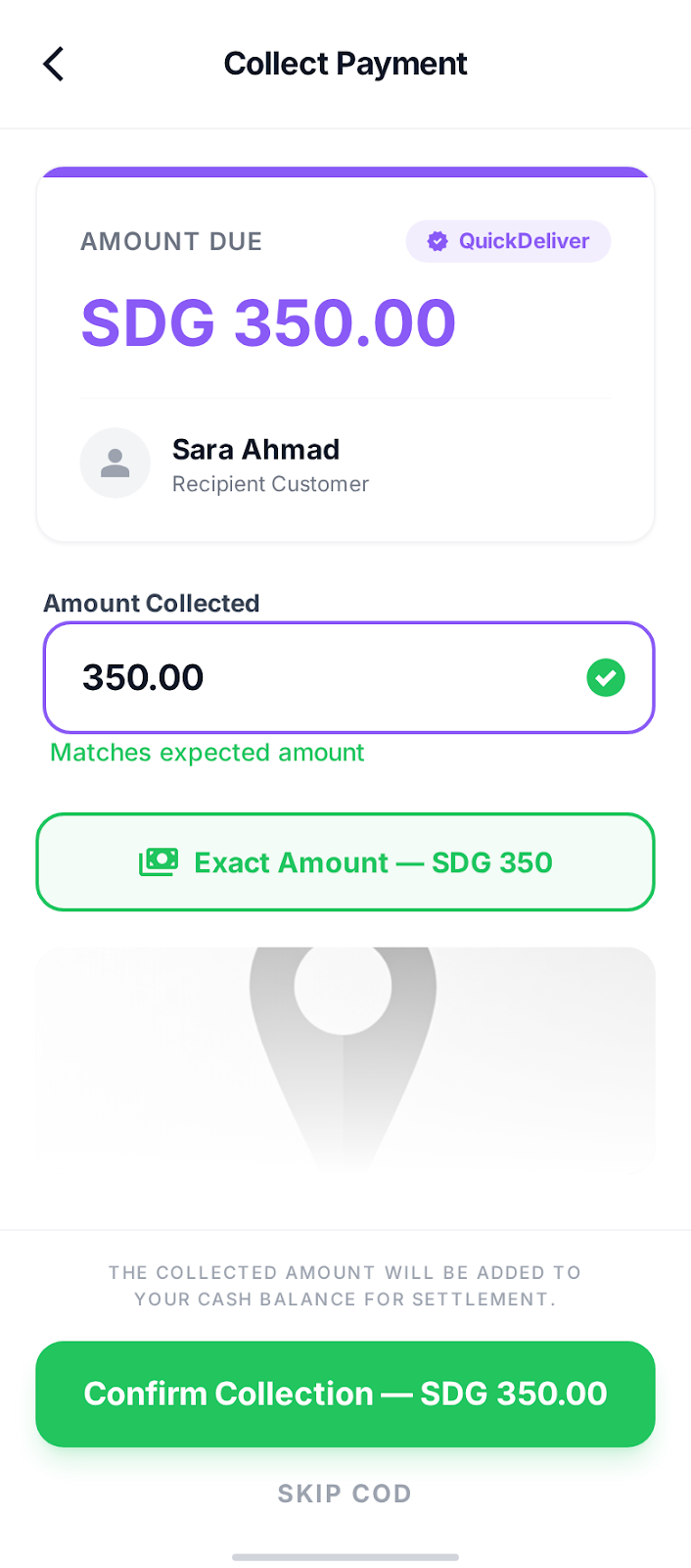 Twseel Courier COD Cash Collection